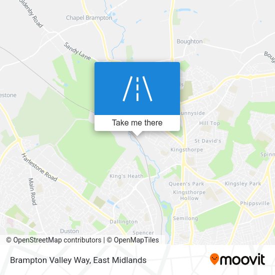 Brampton Valley Way map
