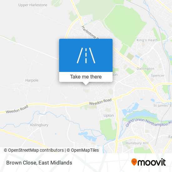 Brown Close map