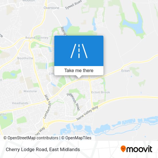 Cherry Lodge Road map