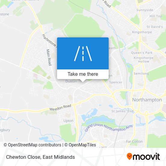 Chewton Close map