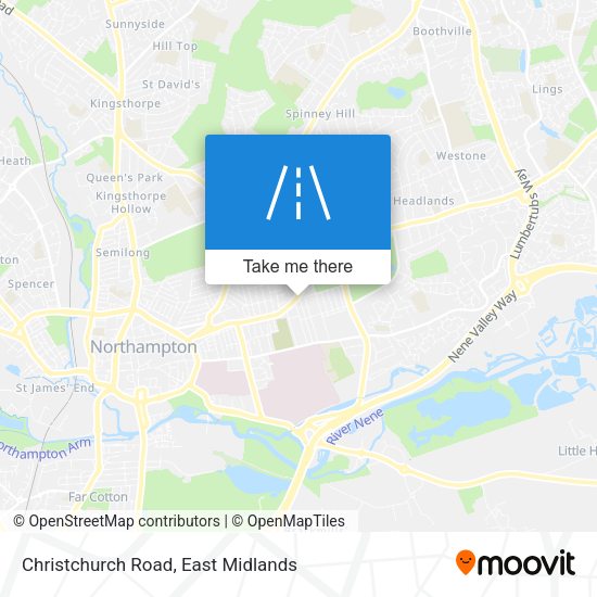 Christchurch Road map