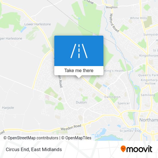 Circus End map