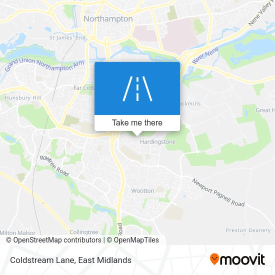 Coldstream Lane map