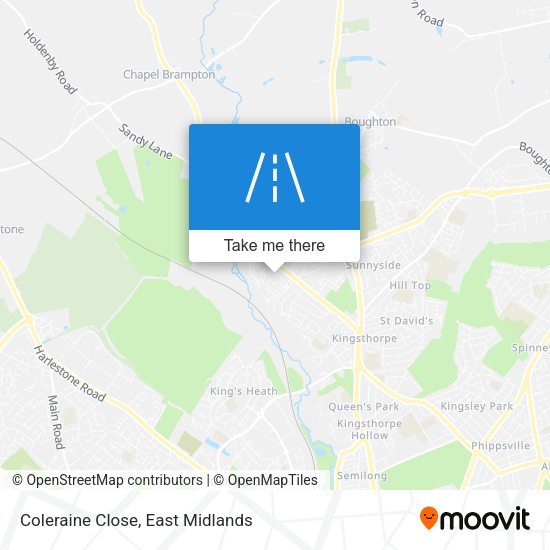 Coleraine Close map