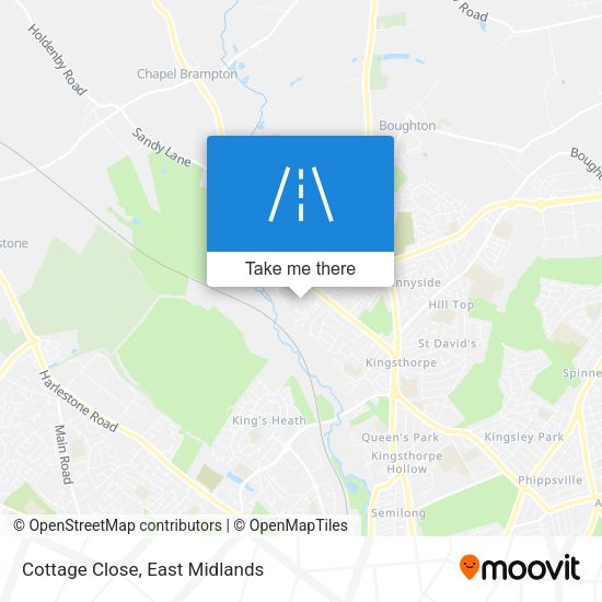 Cottage Close map