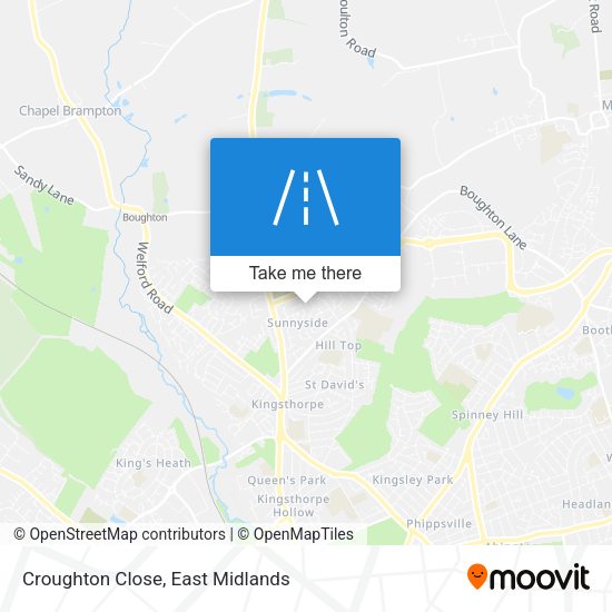 Croughton Close map