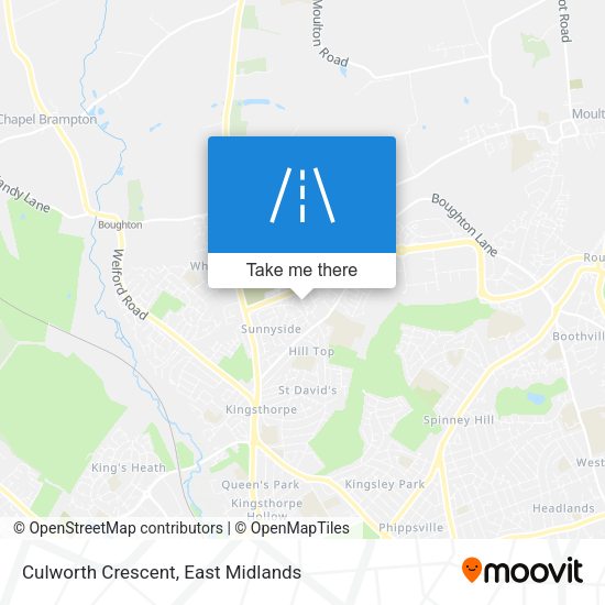 Culworth Crescent map