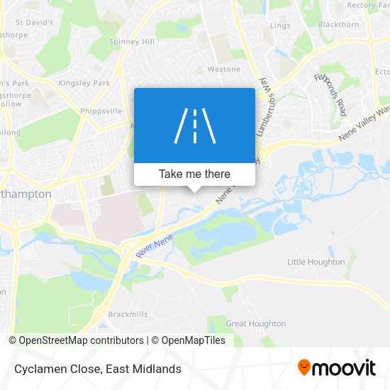 Cyclamen Close map