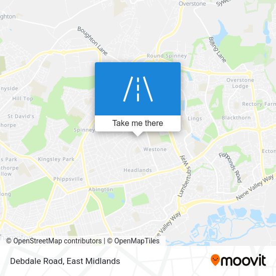 Debdale Road map