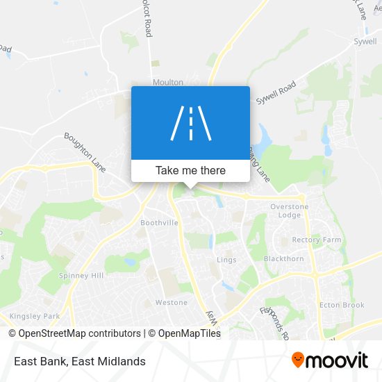 East Bank map