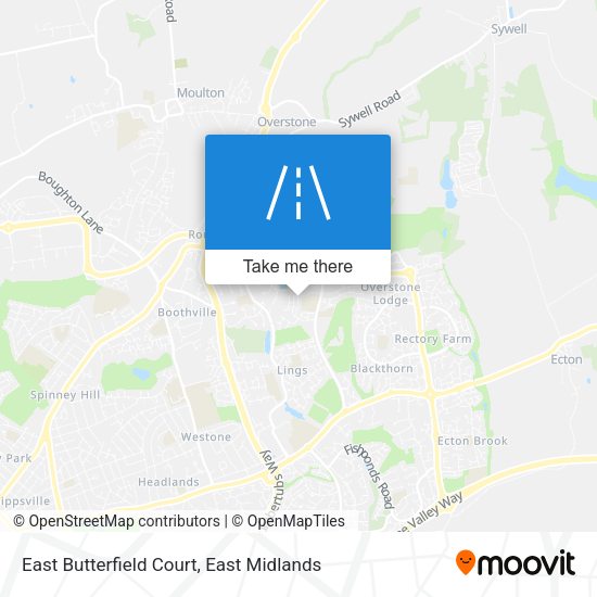 East Butterfield Court map