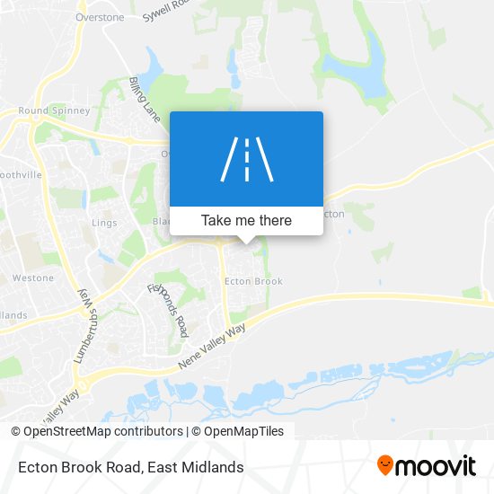 Ecton Brook Road map