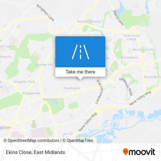 Ekins Close map