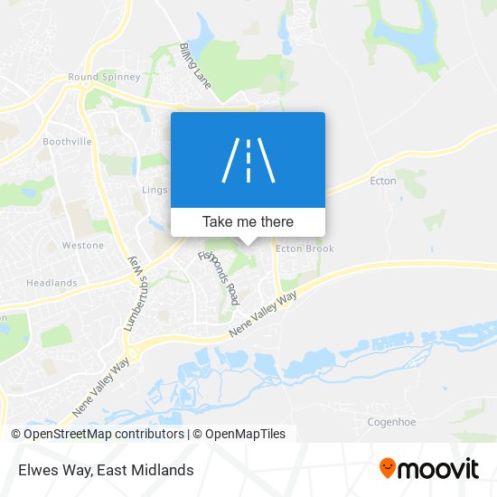 Elwes Way map