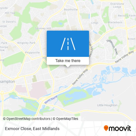 Exmoor Close map