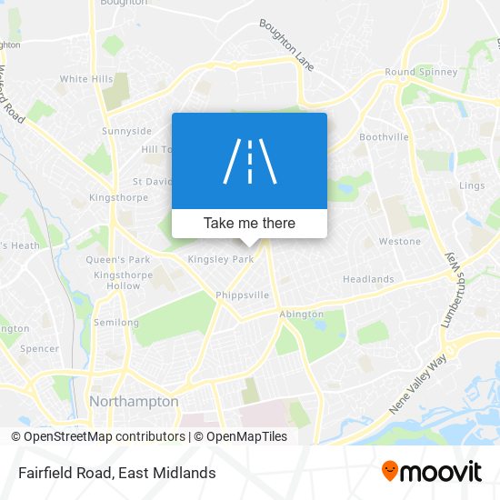 Fairfield Road map