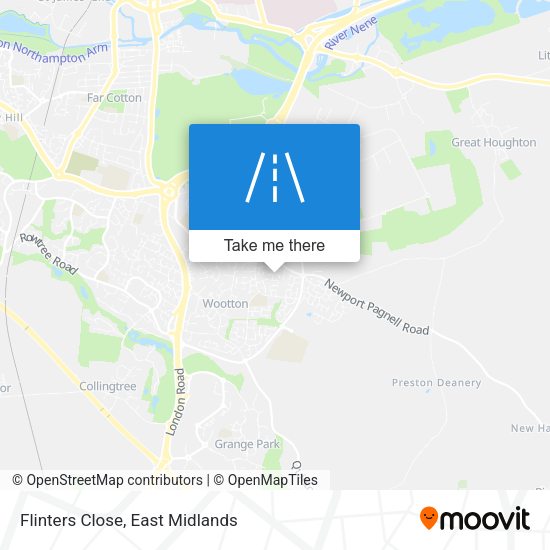 Flinters Close map