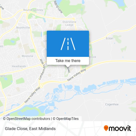 Glade Close map