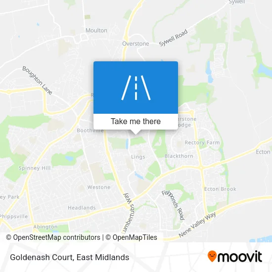 Goldenash Court map