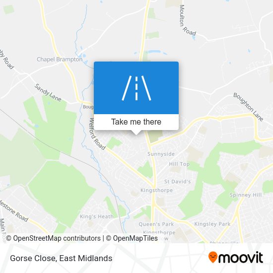 Gorse Close map
