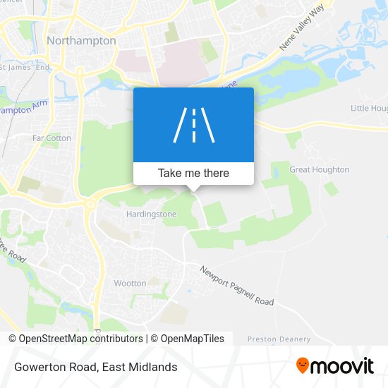 Gowerton Road map