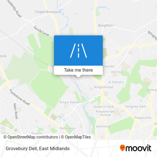 Grovebury Dell map
