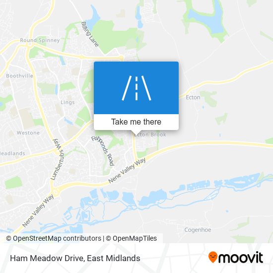 Ham Meadow Drive map