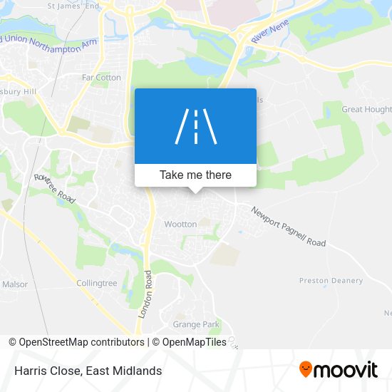 Harris Close map