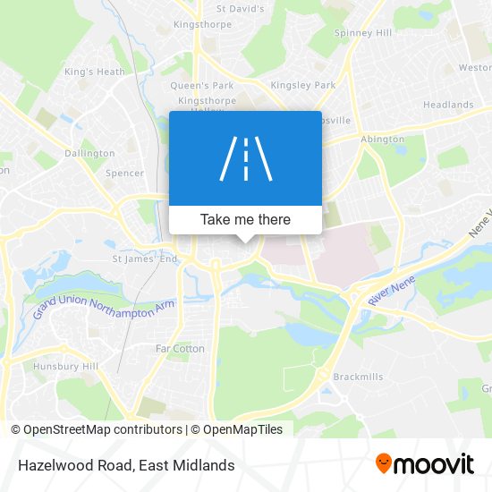 Hazelwood Road map