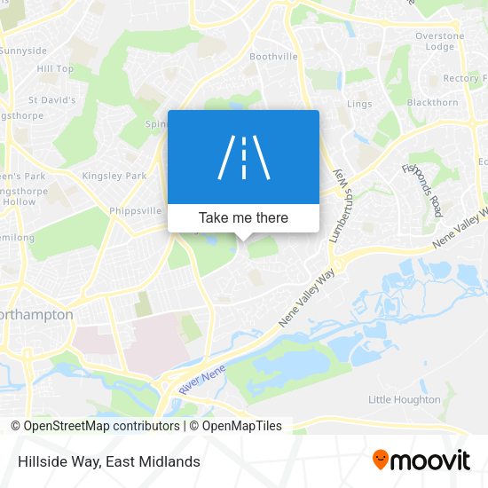 Hillside Way map
