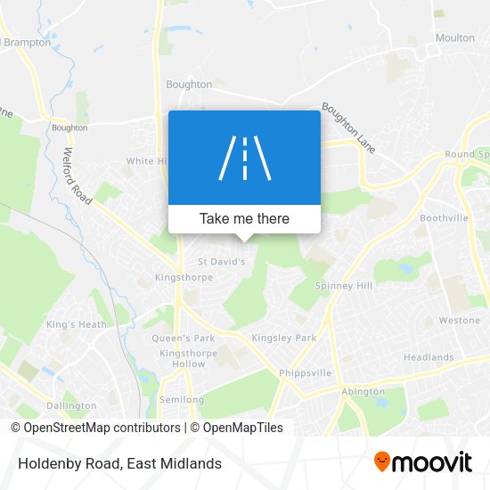 Holdenby Road map