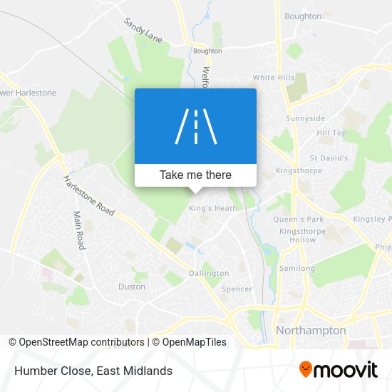 Humber Close map