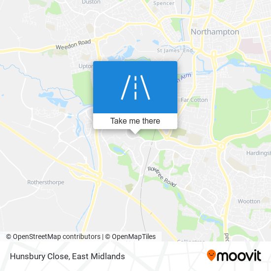 Hunsbury Close map