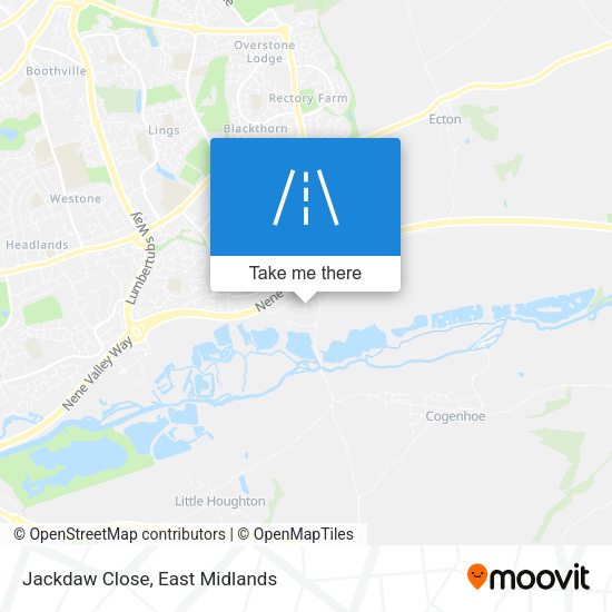 Jackdaw Close map
