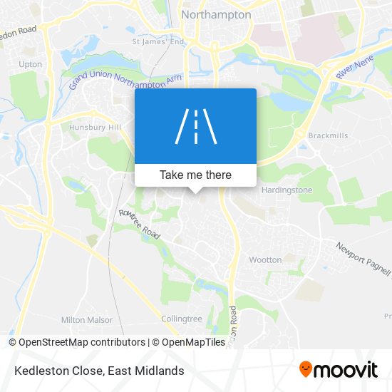 Kedleston Close map