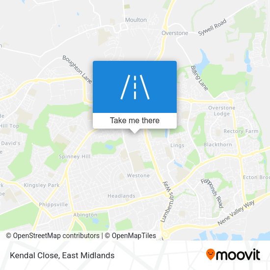 Kendal Close map