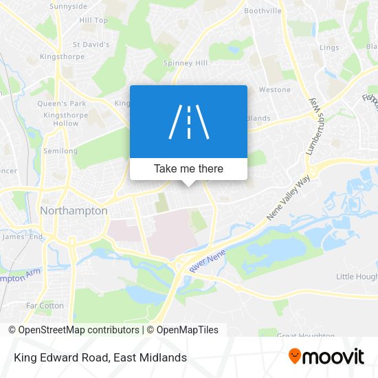 King Edward Road map