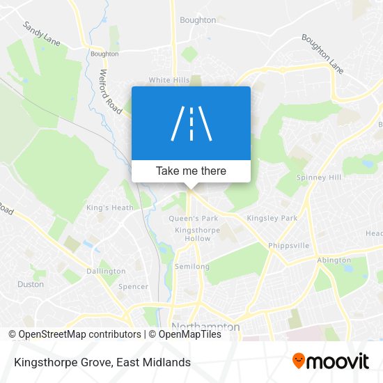 Rruga E Sales Tirana Map How To Get To Kingsthorpe Grove In Northampton By Bus Or Train?