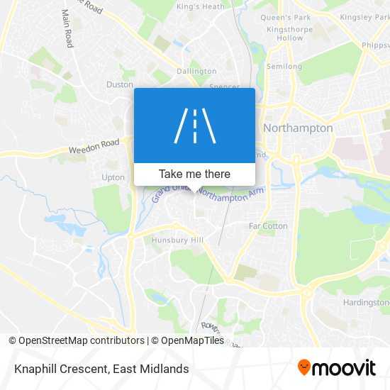 Knaphill Crescent map