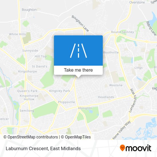 Laburnum Crescent map