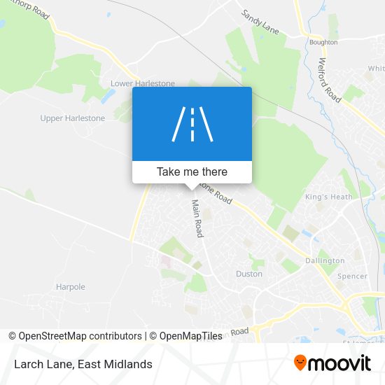 Larch Lane map