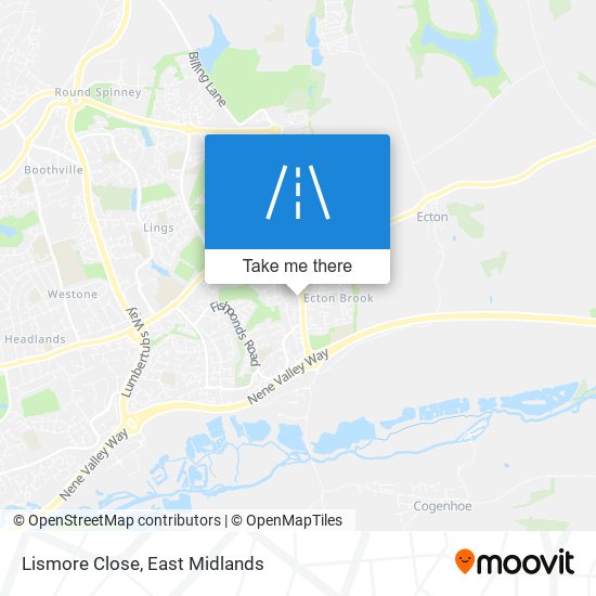 Lismore Close map