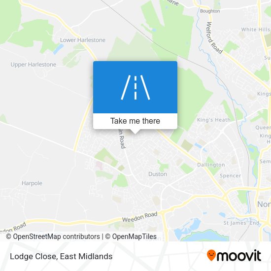 Lodge Close map
