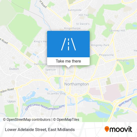 Lower Adelaide Street map