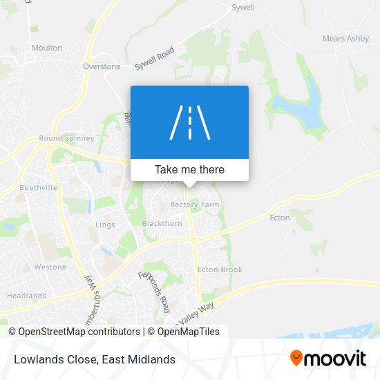 Lowlands Close map