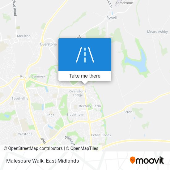 Malesoure Walk map