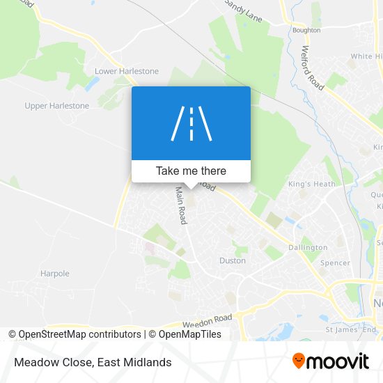 Meadow Close map