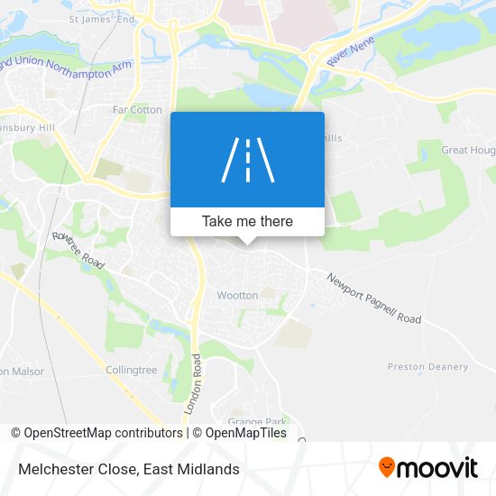 Melchester Close map