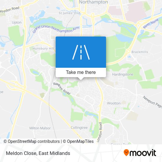 Meldon Close map