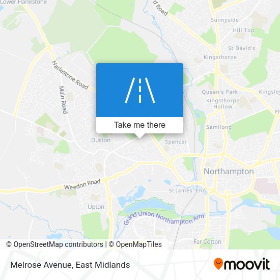 Melrose Avenue map